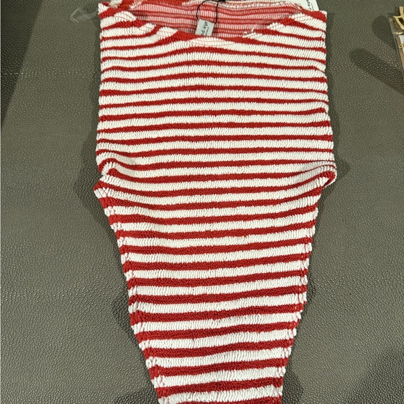bond-eye Red & White Striped One-Piece - Picture 3 of 4